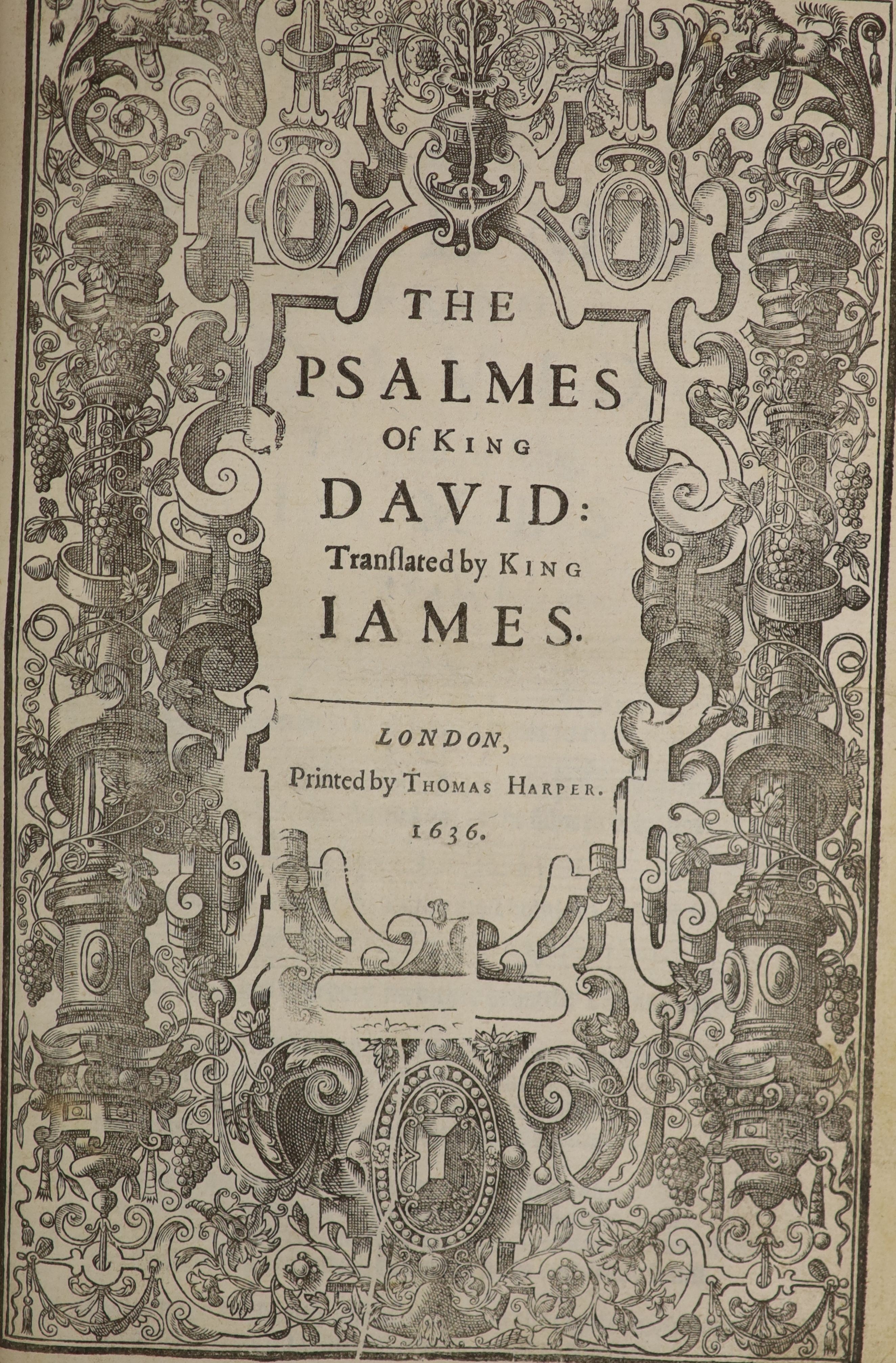 The Booke of Common Prayer ... for Use of the Church of Scotland. title (within an elaborate decorated border) printed in red and black with engraved device, head and tailpiece decorations